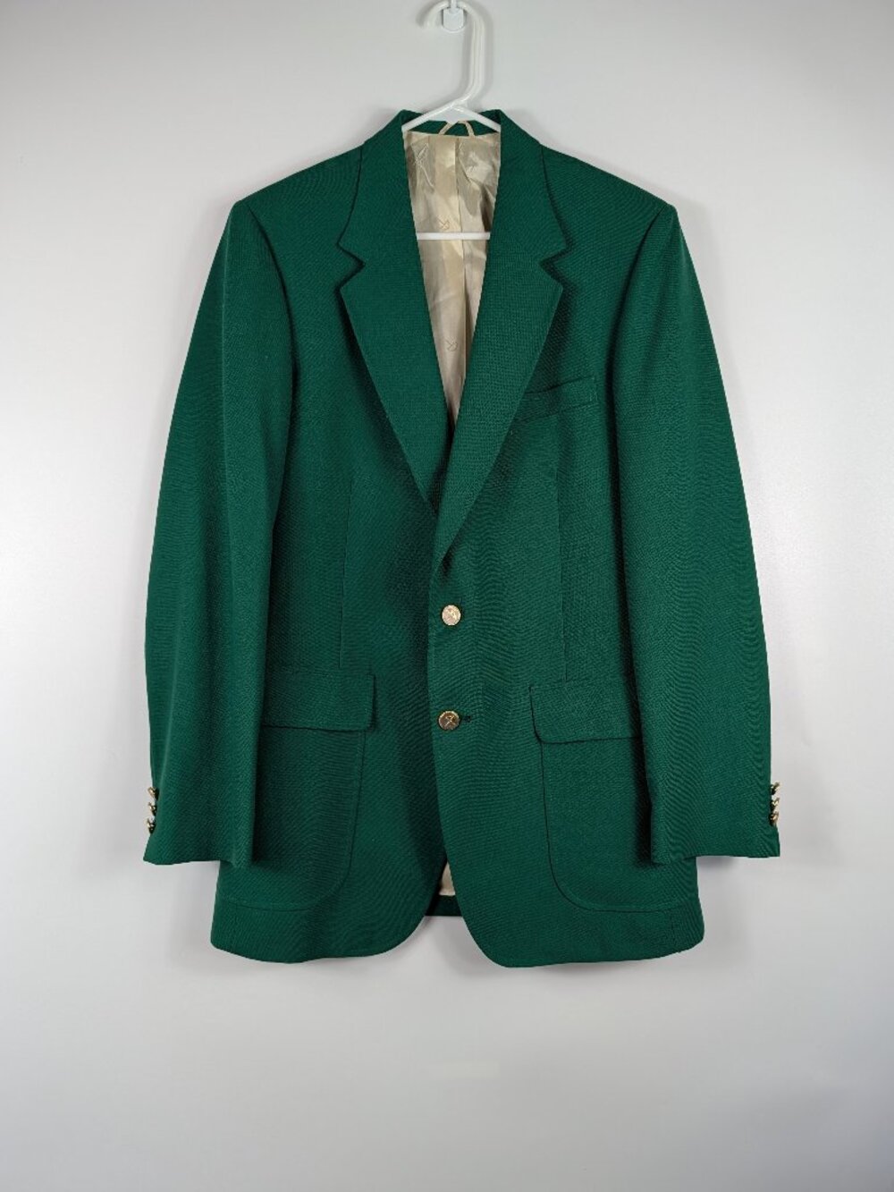 VTG Arnie 2 Button Sport Coat Golf Umbrella Logo Arnold Palmer Wool Blend 40L